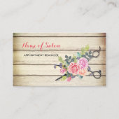 木魅力的鋏とバラアポイントメント 予約カード (裏面)