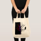 木鳥。カラス・ブラックバード トートバッグ (正面(商品))