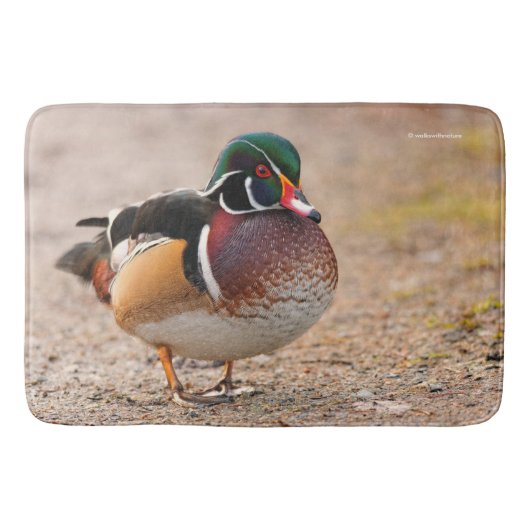 木鴨が砂利にドレイク バスマット (正面)