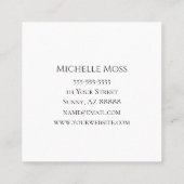 木黄素朴ひまわり名刺 スクエア名刺 (裏面)