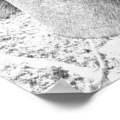 木黒鉛筆アートのカエデ樹液バケツ ポスター (角)