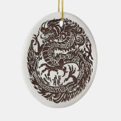 木龍中国の2024年の新年 セラミックオーナメント (右)