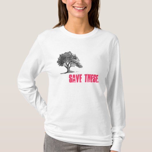 木2は、これらを救います Tシャツ (正面)