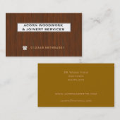 木3の木製の効果の名刺 名刺 (正面/裏面)