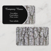 木5 – オークの木の樹皮 名刺 (正面/裏面)