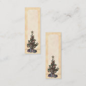 木、しおりまたは名刺のtempl スキニー名刺 (正面/裏面)