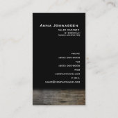 木-エレガントな名刺 名刺 (裏面)