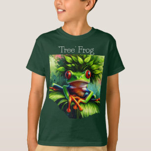 「木」カエル少年の Tシャツ