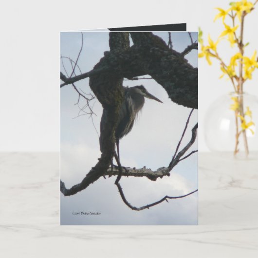 木 カード (黄色い花)