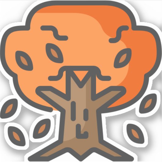 木 シール (正面)