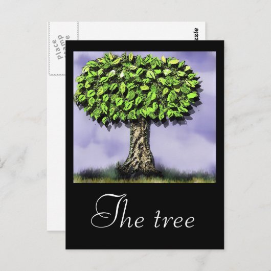 木 ポストカード (正面/裏面)