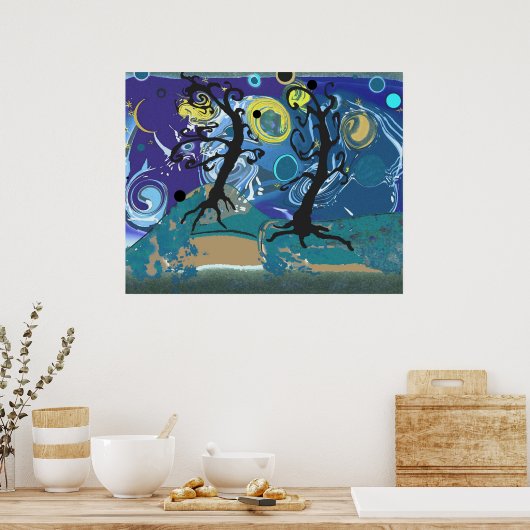 木 – 「メルヴィンのポスター」 ポスター (キッチン)