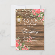 木、ランタン、そして珊瑚の花 - 結婚式のお知らせ