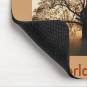 木、世界平和 マウスパッド (コーナー)