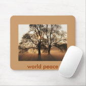 木、世界平和 マウスパッド (マウス)