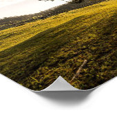 木、夜明け。美しい自然 ポスター (角)