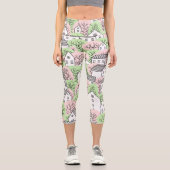 木、家、春都市景観 カプリレギンス (正面)