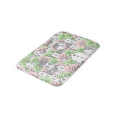 木、家、春都市景観 バスマット (アングル)