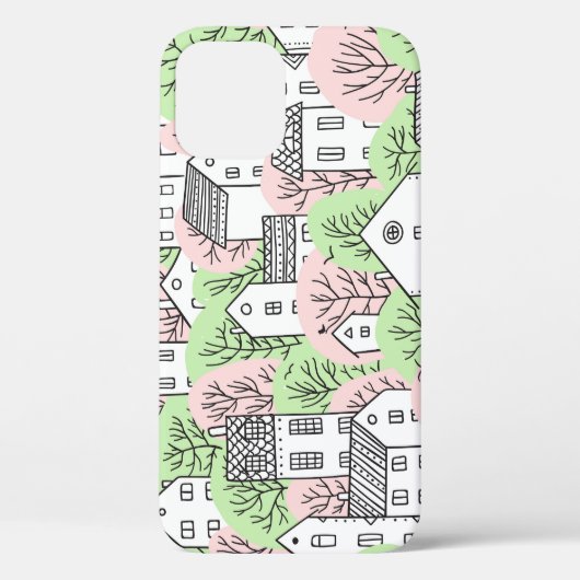 木、家、春都市景観 Case-Mate iPhoneケース (裏面)