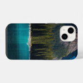 木、湖、パドル iPhoneケース (裏面横)