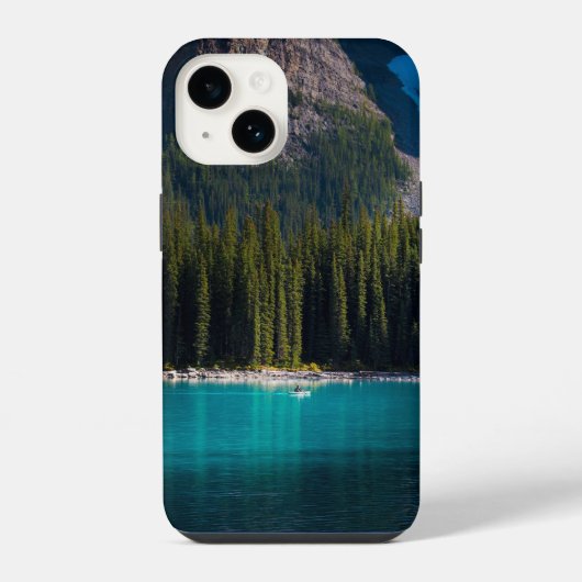 木、湖、パドル iPhoneケース (裏面)