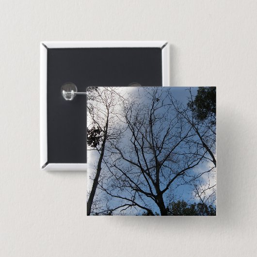 木 缶バッジ (正面&裏面)