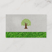 木 | 芝生気に 名刺 (正面)