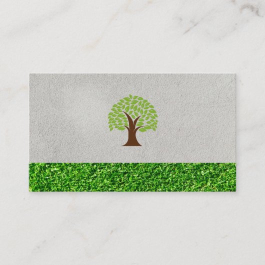 木 | 芝生気に 名刺 (正面)