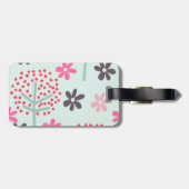 木、花、パンダのクマ ラゲッジタグ (裏面横)