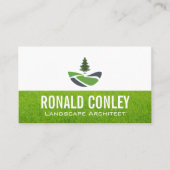 木 | 造園 | 庭師 | 芝生 名刺 (正面)