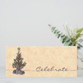 木、9.25" x4"招待 招待状 (スタンド正面)