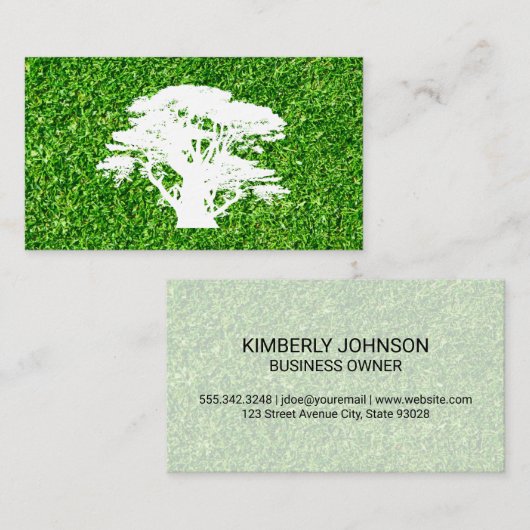 木 | Grass |造園 名刺 (正面/裏面)