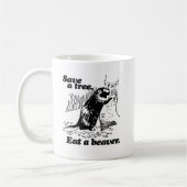 木- .PNG --を救って下さい コーヒーマグカップ (左)