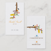 木FACEBOOKおよびETSYのハンドメイドのロゴ 名刺 (正面/裏面)