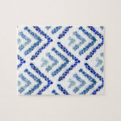 木oメートル海ガラス-青 ジグソーパズル (横)