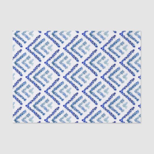 木oメートル海ガラス-青 薄葉紙 (正面)