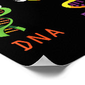 未だシングル DNAは常にRNA おもしろ科学 生物学 ポスター (角)
