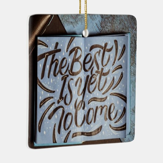 未だ幸せ最高のなおもしろいの愛は セラミックオーナメント (右)