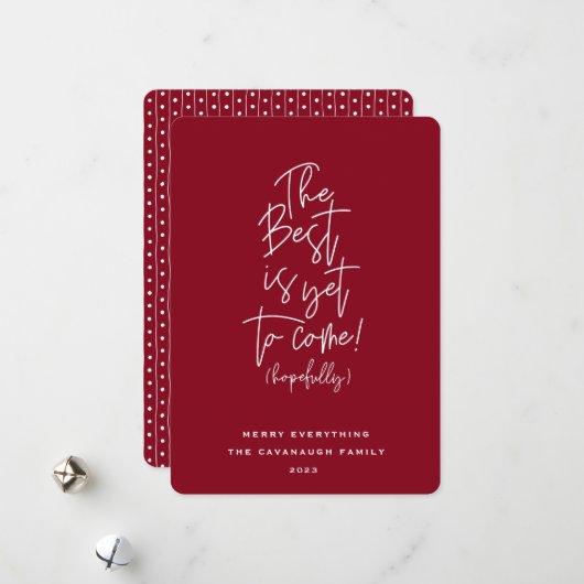 未だ最高のホリデーカ来ード シーズンカード (正面/裏面インサイチュ)