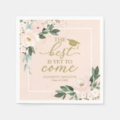 未だ最高の赤面フローラ来パーティーに達しない スタンダードカクテルナプキン (正面)