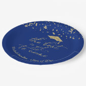 未だ最高の金ゴールドが青いパーティーだ ペーパープレート (アングル)