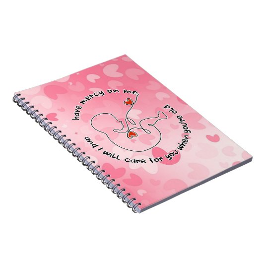 未だ生まれベビー生後の胎児は慈悲の愛を持っている ノートブック (右側)