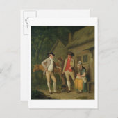 未亡人コスタードの牛と商品,税のために割れた ポストカード (正面/裏面)