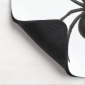 未亡人警告の黒毛糸 マウスパッド (コーナー)