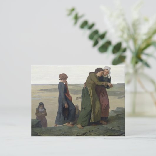 未亡人 または 漁師の家族 ポストカード (スタンド正面)