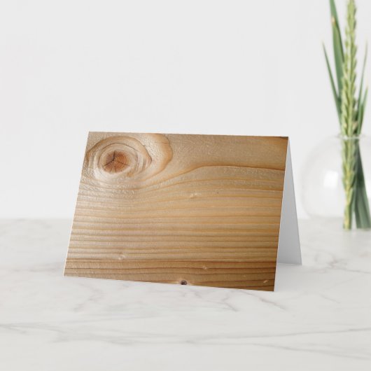 未仕上げ木材 カード (正面)