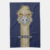 未使用のおもしろいEmuプン キッチンタオル (縦)