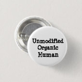 未修正のオーガニック人間のボタン 缶バッジ (正面&裏面)
