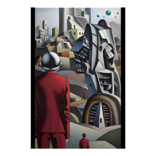 未公開の脱臼 – Ken Gage Surreal Art ポスター