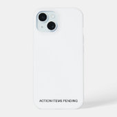 未処理のアクションアイテム | 高耐久iPhoneケース iPhone 15ケース (裏面)